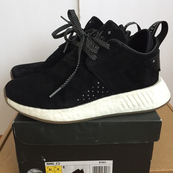 black suede nmd